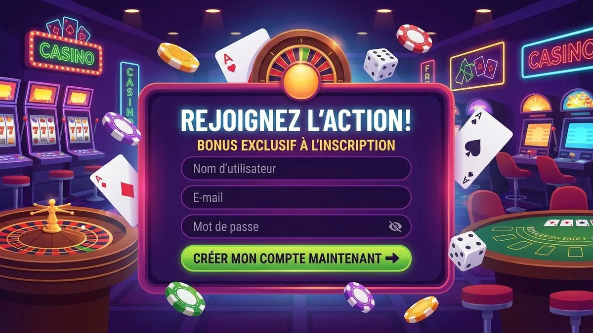 Inscription avec bonus